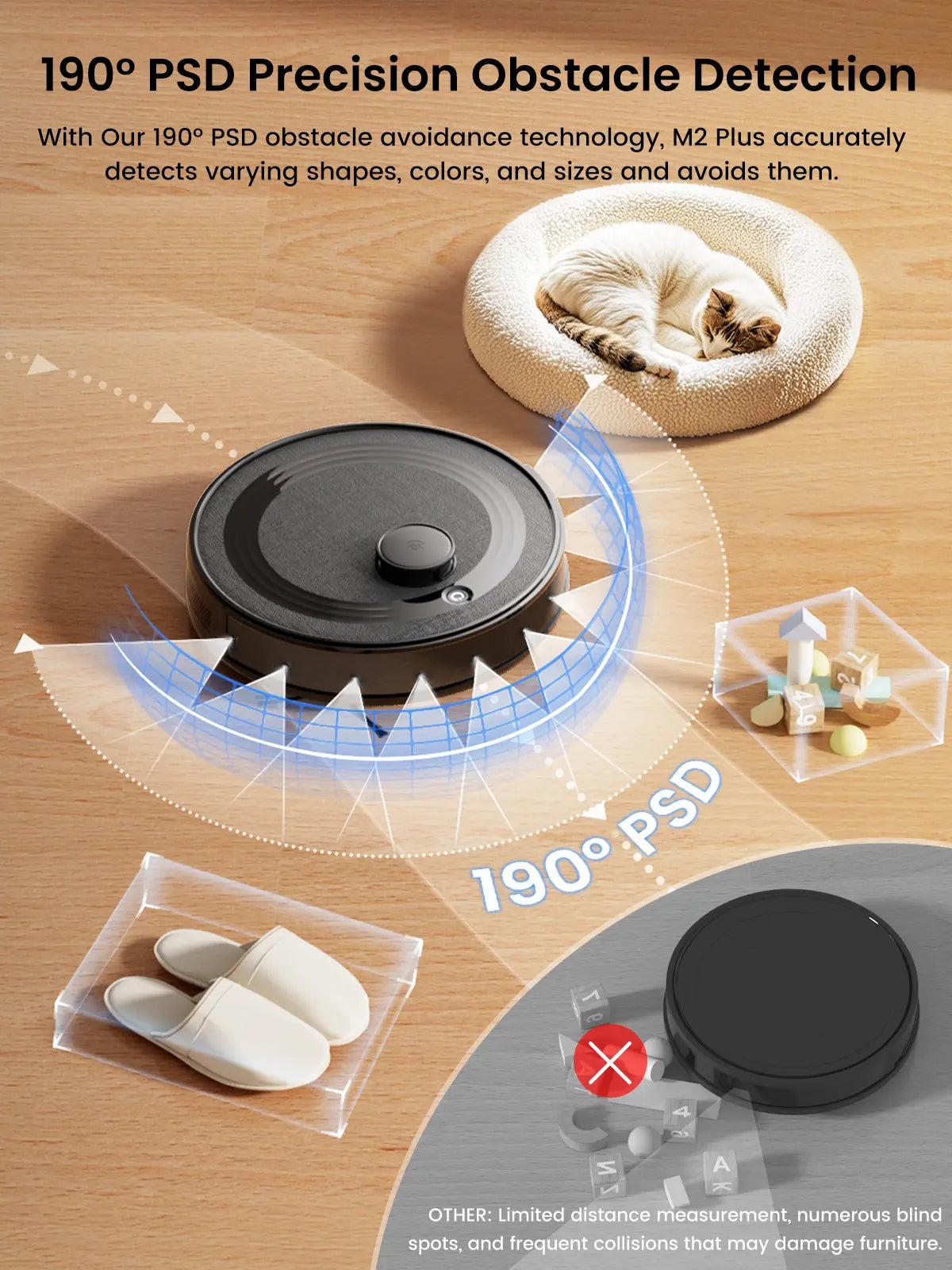 Lefant M2 plus Lidar Navigation Robot Vacuum and Mop, 6000Pa Suction, Multi-Floor Mapping, Self-Emptying and Filling, Robot Vacuum for Floors Pet Hair, Ideal Gift for Mom / Mother’S Day