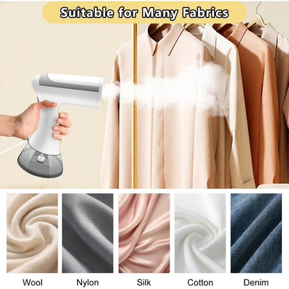 Super Electric Handheld Clothes Steamer - 1100W Portable Garment Steamer with 300ml Water Tank, Fast Wrinkle Remover for Home, Office, and Travel