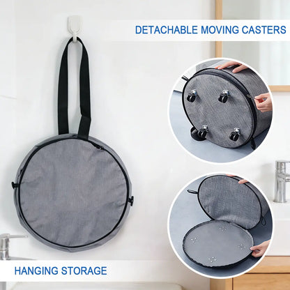 30-Gallon (109L) Collapsible Laundry Baskets - Foldable Pop-Up Hampers for Laundry - Enhanced Oxford Laundry Hamper with Reinforced Handles for Bedroom, Bathroom, Children's Room, Dormitory, Travel, and Storage Organization