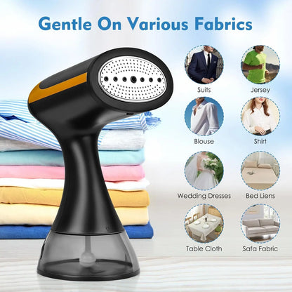 Super Electric Handheld Clothes Steamer - 1100W Portable Garment Steamer with 300ml Water Tank, Fast Wrinkle Remover for Home, Office, and Travel