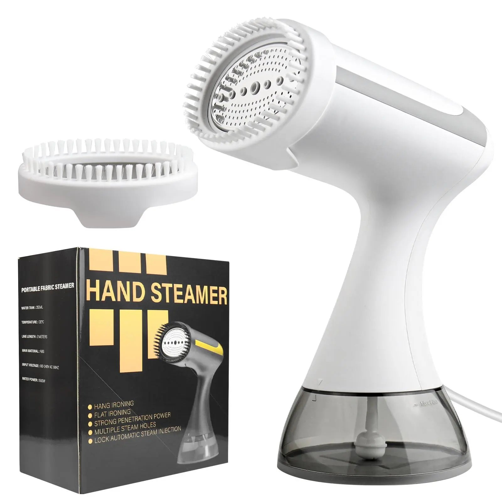 Super Electric Handheld Clothes Steamer - 1100W Portable Garment Steamer with 300ml Water Tank, Fast Wrinkle Remover for Home, Office, and Travel