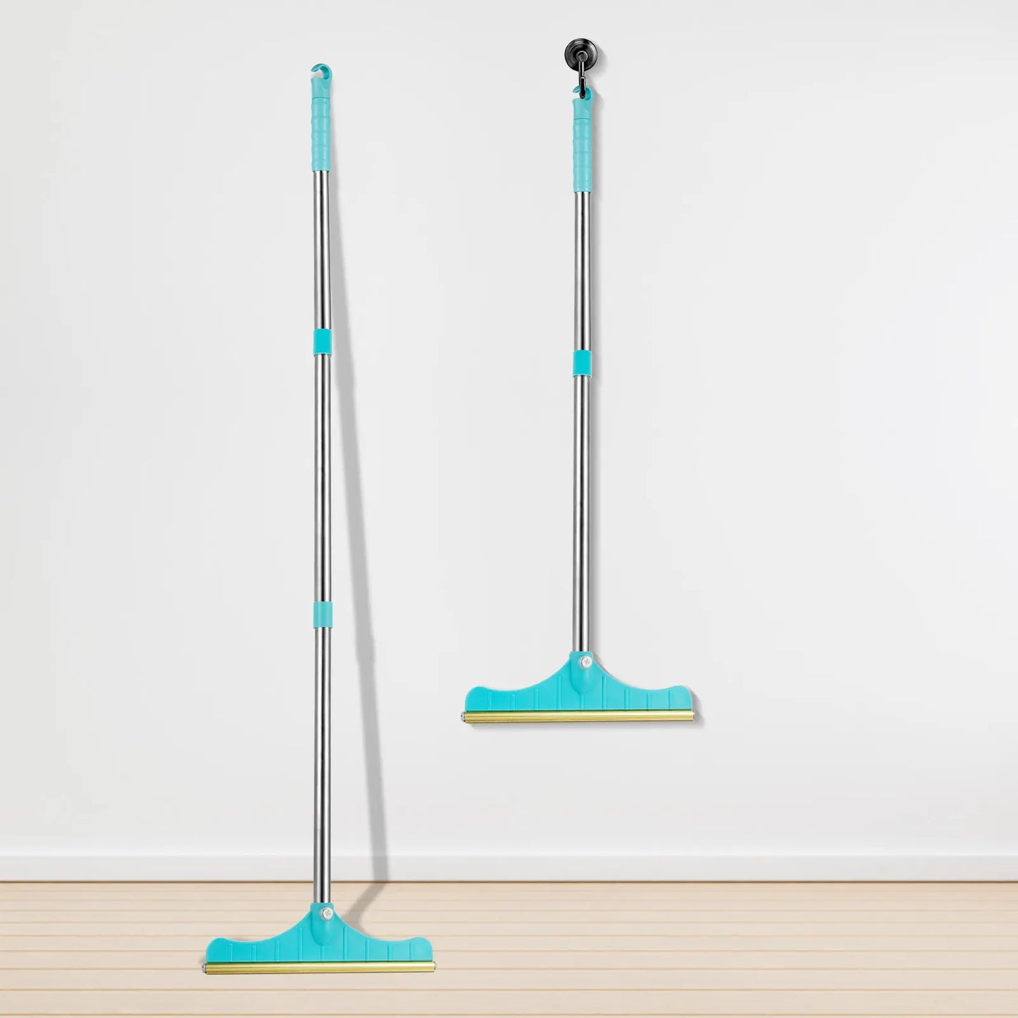 Professional Pet Hair Remover and Carpet Rake, Adjustable Reusable Cleaning Brush with Hanging Ring