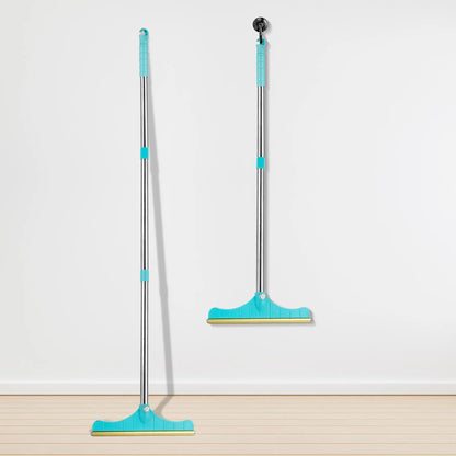 Professional Pet Hair Remover and Carpet Rake, Adjustable Reusable Cleaning Brush with Hanging Ring